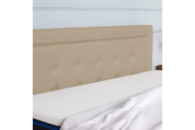 Nectar Queen Upholstered Platform Bed in Linen - Headboard