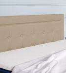 Nectar King Linen Upholstered Platform Bed - Headboard