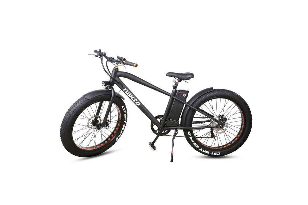 NAKTO 26 Inch Black Cruiser Fat Tire Electric Bike - Alternate Image