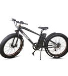 NAKTO 26 Inch Black Cruiser Fat Tire Electric Bike - Alternate Image