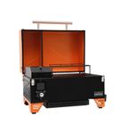 ASMOKE Pellet Grill 8 in 1 Orange Portable Smoker - Open View