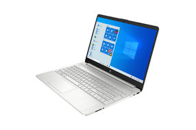 HP 15.6 Inch Intel Celeron N4020 Laptop - Side Angle View