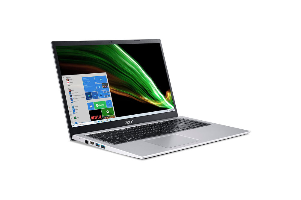 Acer 15.6 Inch Aspire 3 Intel i3-1115G4 Laptop - Side Angle View