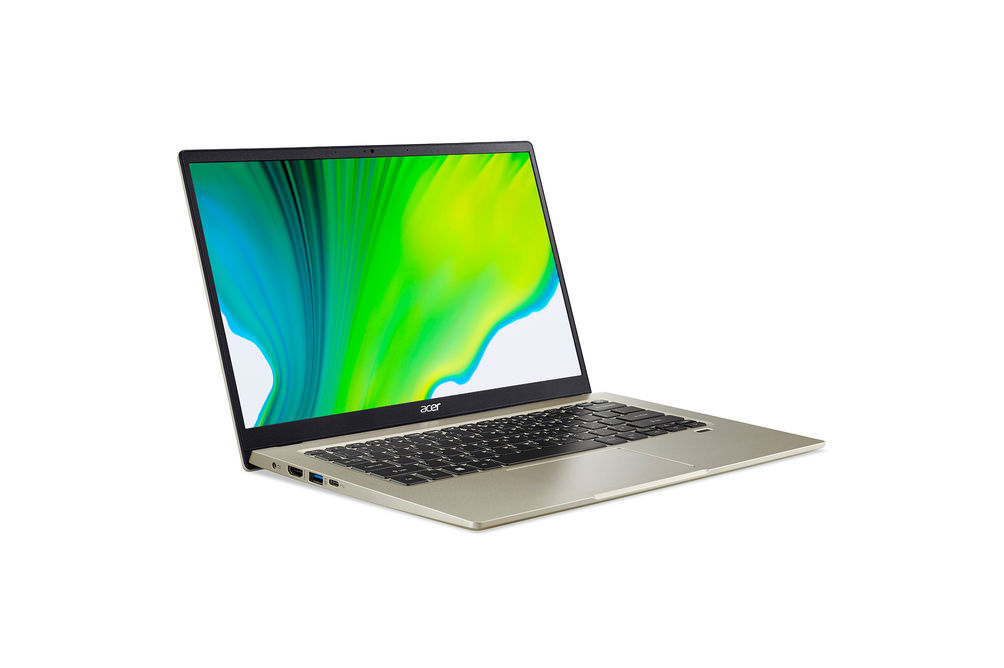 Acer 14 Inch Swift 1 Intel Pentium Silver N6000 Laptop - Side Angle View