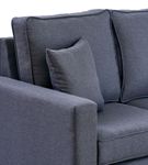 Elements Furniture Volaris-Dark Grey 2-Piece Mini Sectional - Arm Detail