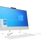 HP 23.8 Inch AMD Athlon Silver 3050U All-In-One Desktop - Side Angle View