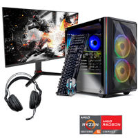 Skytech 27 Inch Chronos Mini AMD Ryzen 5-5600 Gaming Desktop Bundle