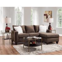 Elements Furniture Rockdale 2-Piece Mini Sectional - Sample Room View