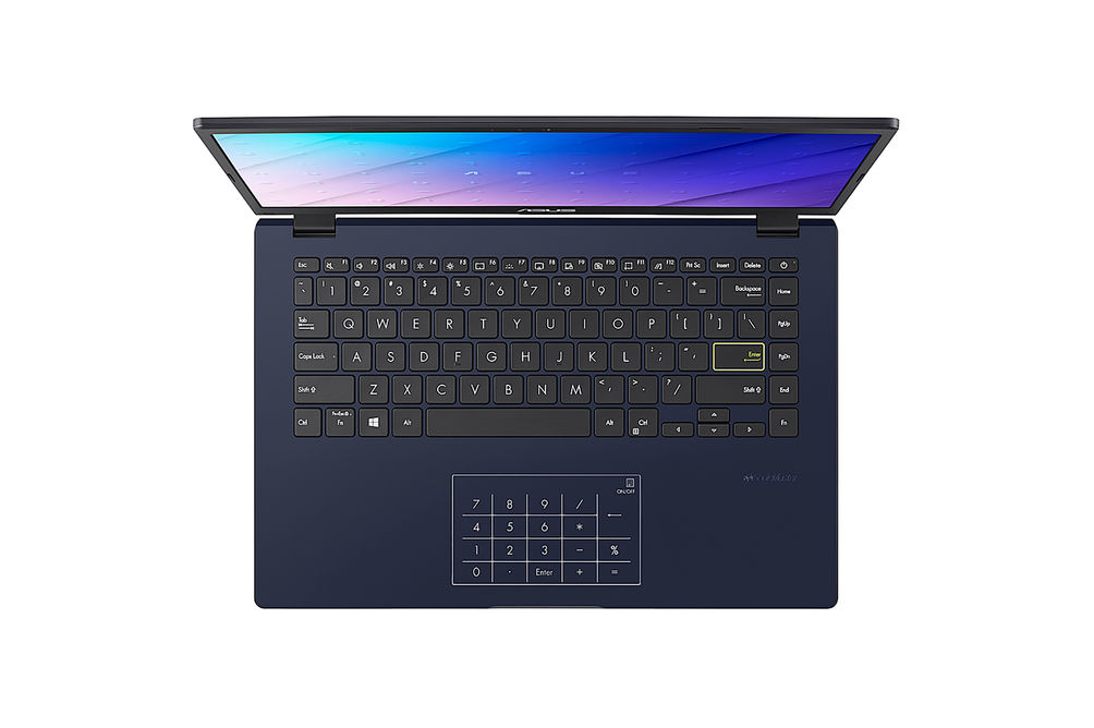 Asus 14 Inch Intel Celeron N4020 Laptop - Keyboard View