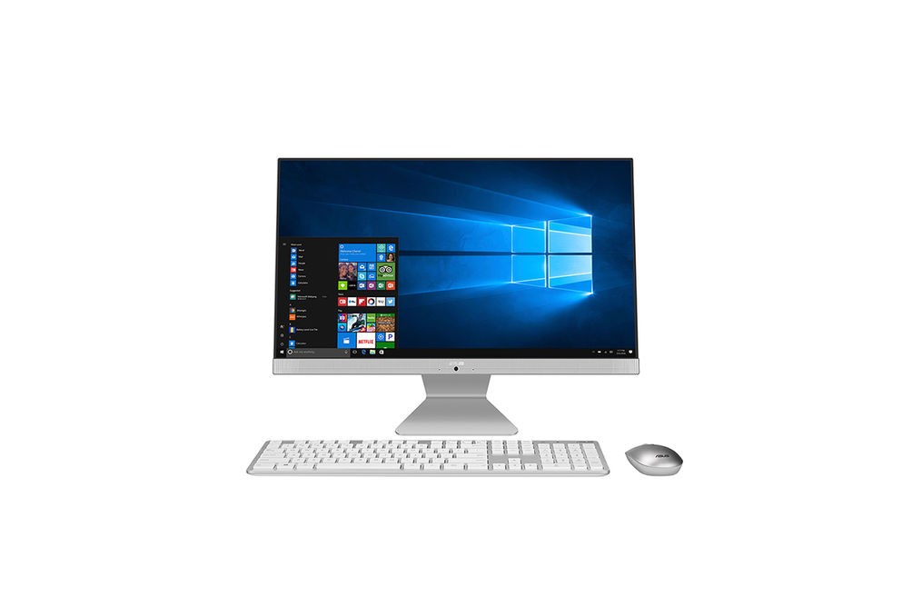 Asus 23.8 Inch V241 AIO Pentium 7505 Desktop - Silver 