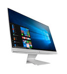 Asus 23.8 Inch V241 AIO Pentium 7505 Desktop - Silver - Side Angle View