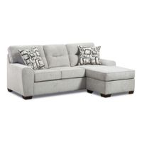 Lane Furniture Seneca Stone Sofa Chaise- Sample Room View