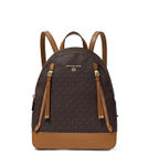 Michael Kors Brooklyn Medium Backpack- Brown Logo