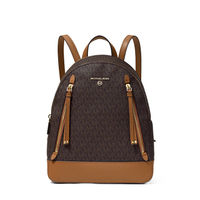 Michael Kors Brooklyn Medium Backpack- Brown Logo