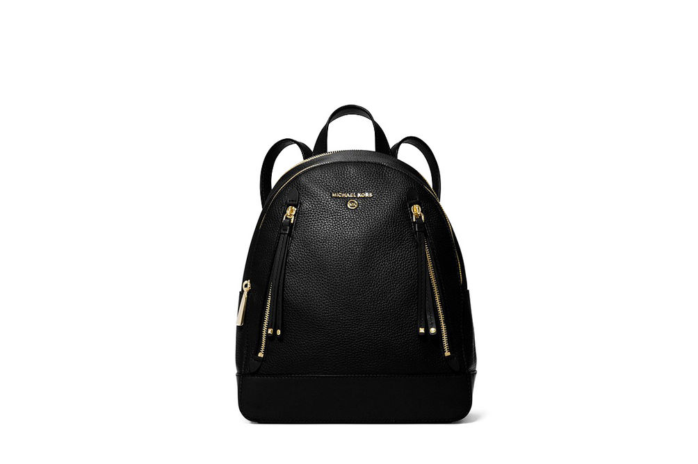 Michael Kors Brooklyn Medium Backpack- Black