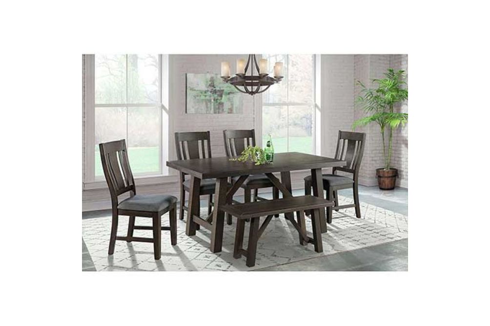 Elements 6-Piece Cash Dining Room Set- Sample Room View