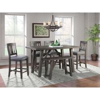 Elements Furniture Cash 6-Piece Counter Height Dining Set