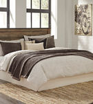 Signature Design by Ashley Trinell 4-Piece King Panel Bedroom Set - Kind Headboard