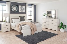 Signature Design by Ashely Stelsi 5-Piece Queen Panel Bedroom Set - Sample Room View