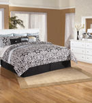 Signature Design by Ashley Bostwick Shoals-White 4-Piece King Panel Bedroom Set - Sample Room View