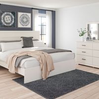 Signature Design by Ashley Stelsi 5-Piece King Panel Bedroom Set - Sample Room View