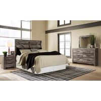 Signature Design by Ashley Wynnlow 4-Piece King Crossbuck Panel Bedroom Set - Sample Room View