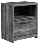 Signature Design by Ashley Baystorm 4-Piece King Panel Bedroom Set  - Night Stand