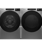 Whirlpool Chrome Shadow 4.5 Cu. Ft. Front Load Washer and 7.4 Cu. Ft. Electric Wrinkle Shield Dryer Pair