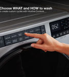 Whirlpool Chrome Shadow 4.5 Cu. Ft. Front Load Washer and 7.4 Cu. Ft. Electric Wrinkle Shield Dryer Pair - Washer Features