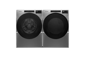 Whirlpool Chrome Shadow 4.5 Cu. Ft. Front Load Washer and 7.4 Cu. Ft. Gas Dryer Pair