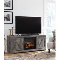 Signature Design by Ashley Wynnlow 63" TV Stand with Electric Fireplace- Sample Room View