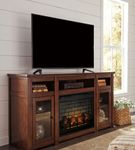 Signature Design by Ashley Harpan 72 Inch Electric Fireplace TV Stand- Sample Room View