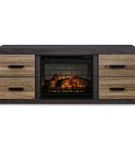Signature Design by Ashley Harlinton 60 Inch TV Stand with Electric Fireplace