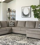 Signature Design by Ashley Ballinasloe-Platinum 3-Piece Sectional with Chaise - Sample Room View