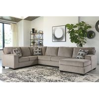 Signature Design by Ashley Ballinasloe-Platinum 3-Piece Sectional with Chaise - Sample Room View
