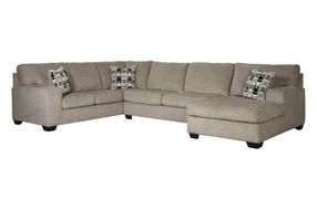 Signature Design by Ashley Ballinasloe-Platinum 3-Piece Sectional with Chaise