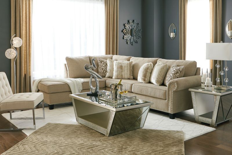 Chaise Sectional Rent Ashley LAF Dovemont-Putty 2-Piece at with Rent-A-Center