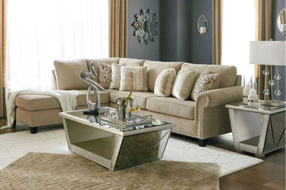 Signature Design by Ashley Dovemont 2-Piece Sectional with Chaise-Sample Room View