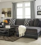 Benchcraft Kumasi-Smoke 2-Piece Sofa Sectional with Chaise - Sample Room View