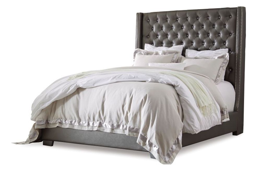 Clearance Eva Grey Queen Size Bed – Affordable Furniture Source