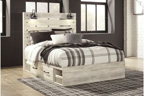 Signature Design by Ashley Cambeck Queen Panel Bed with Storage - Sample Room View