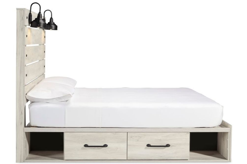 Signature Design by Ashley Cambeck Queen Panel Bed with Storage - Side View
