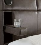 Signature Design by Ashley Mirlenz Queen Storage Bed with Speakers - Cup Holders