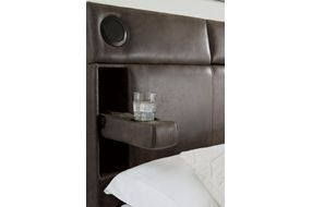 Signature Design by Ashley Mirlenz King Storage Bed with Speakers - Cup Holders