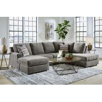 Signature Design by Ashley O'Phannon-Putty 2-Piece Sectional with Chaise - Sample Room View