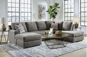 Signature Design by Ashley O'Phannon-Putty 2-Piece Sectional with Chaise - Sample Room View