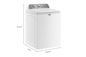 Maytag 4.5 Cu. Ft. Top Load Washer with Deep Fill - Side Angle View