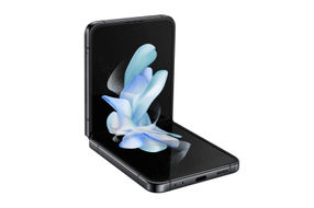 Samsung Galaxy Z Flip 4 128GB Phantom Black - Folding View