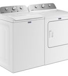 Maytag 4.5 Cu. Ft. Top Load Washer + 7.0 Cu. Ft. Electric Dryer Bundle - Side Angle View