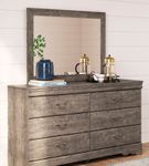 Signature Design by Ashley Bayzor 7-Piece Queen Bedroom Set- Dresser and Mirror- Sample Room View